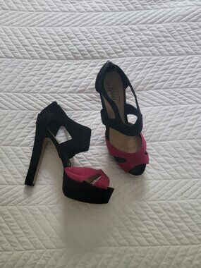 Vintage Mollini Suede High Heels